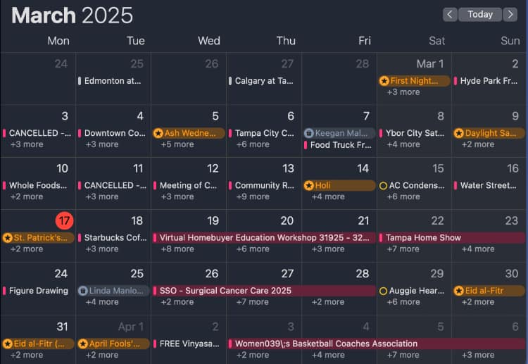 City of Tampa Calendars